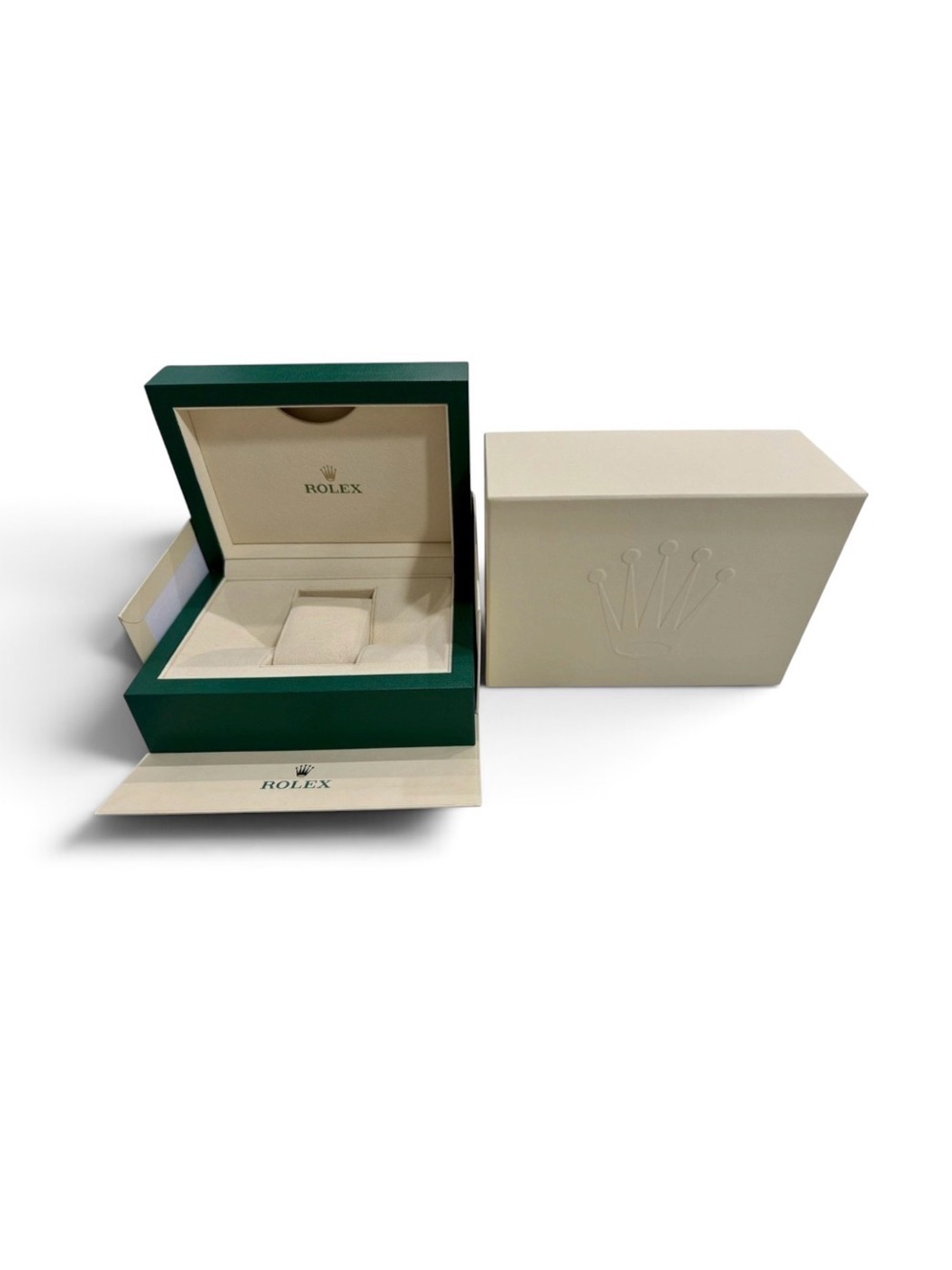 Authentic NEW STYLE ROLEX Watch Box For Oyster Perpetual OP Booklets FULL SET - Picture 6 of 7